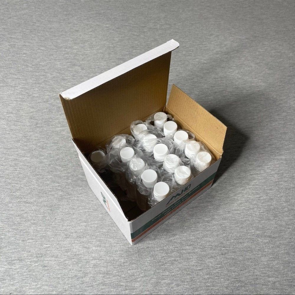 Clear Rectangular Refillable Flip-Top Bottles 16 PCS. Set